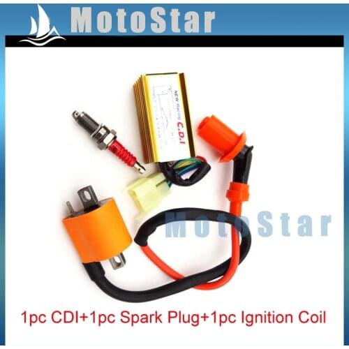 Ignition Coil 6 Pins AC CDI Box D8TC Spark Plug For 150cc 200cc 250cc Engine Parts Chinese Dirt Pit Motor Bike ATV Quad
