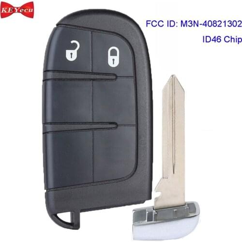 KEYECU for Chrysler 300 for Dodge Charger Durango for Fiat 500 Smart Remote Key Fob M3N-40821302