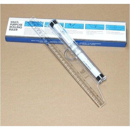 30cm Angle Parallel Ruler Drawing Roller Ruler Balance Ruler Rolling Ruler Multi-purpose Drawing Design Translation Ruler