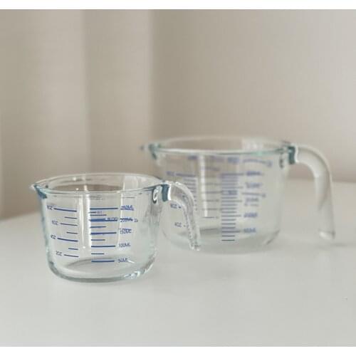 Baking Measuring Cup Thickened Glass Heat-resistant Microwave Oven Oven Can Be Used with Scale Breakfast