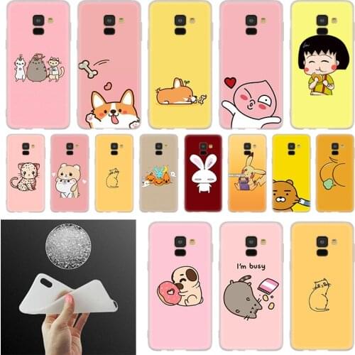 Cute Cartoon Animal Phone Case For Samsung Galaxy A10 A20 A30 A40 A50 A60 A70 A6 A8 Plus A7 A9 2018 A3 A5 2017 Soft Cover Coque