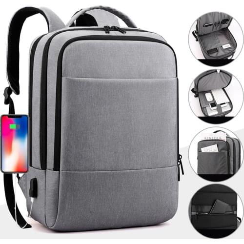 RUWB Men Travel Laptop Backpack Business Anti Theft Laptops Backpack with USB Charging Port College School Computer Bag for Male