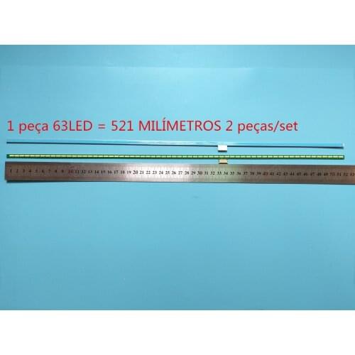 New 2 PCS/set 63LED For LG 47LM6600 47LM760T 47E800A 6920L-0001C 6922L-0021A LC470EUG PE F1 LC470EUH 6916L0823A 6916L0824A