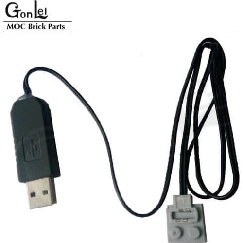 NEW 9686 Power Fuction Group Power USB cabe 8883 Motor Power Supply cabe For GBC train Carousel Ferris wheel 15039 15036 15012