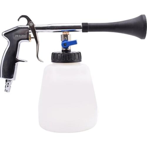 Car Dry Cleaning Gun High Pressure Washer Water Gun Interior Dry Cleaning With Brush For Car Wash Cleaning Tools
