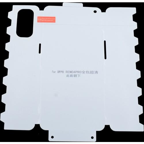 Full Body edge Sides Hydrogel Film for Oppo Reno 6 5 4 3 Pro Plus Find X2 X3 Soft Front Back Screen Protector Gel