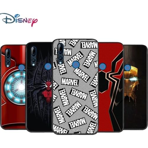 Marvel Iron Spider man Silicone Cover For Honor 8 8A Prime 8X MAX 8C 8S 7A 7C 7S Play 3E V9 Pro Soft Black Phone Case