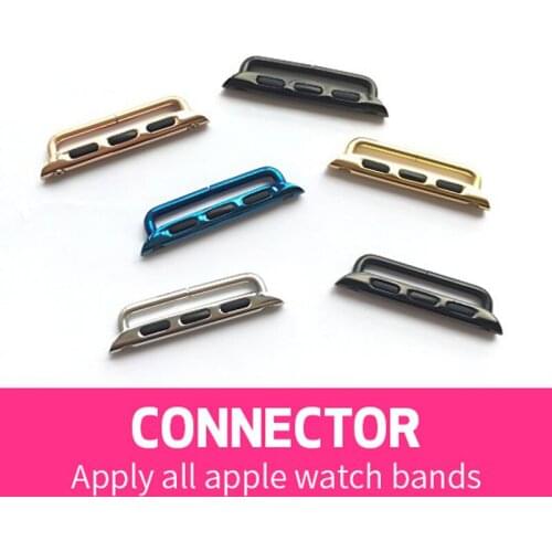 Stainless Steel connector For apple watch 6 Series 3/series 2/series 1 Strap 38mm 42mm Watchband linker for iwatch Band Adapter