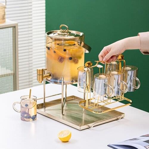 Glass Cup Set with Water Appliance Water Cup Set Whiskey Glass Cup Water Cup Juice Container Bottle Drinkware Party Hotel