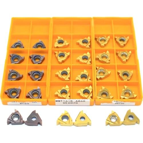 MMT 16IR AG60 US735 VP15TF UE6020 Thread Turning Tools Carbide Inserts Cutting Tool CNC Tools Lathe Cutter Tools 16 IR AG60 amw
