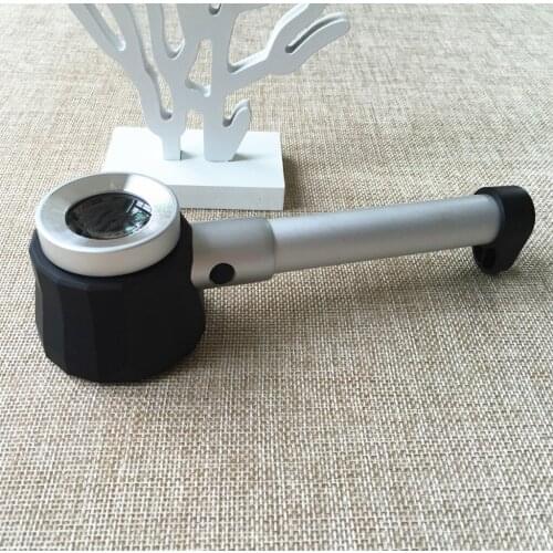 20X 25mm LED Light Zoom Magnifying Glass Jewelry Loupe Observation Illumination Pcoket Hand-held Magnifier fresnel lens