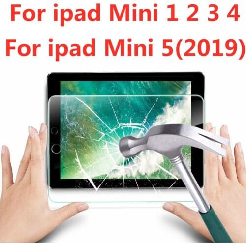 9H Tempered Glass 2.5D Arc Edges Protective Film For iPad 7.9 Inch Mini 1 2 3 4 5 Anti Fingerprint Anti Scratch Screen Protector
