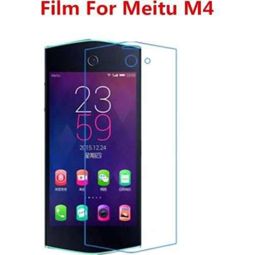 1/2/5/10 Pcs Ultra Thin Clear HD LCD Screen Protector Film With Cleaning Cloth Film For Meitu M4