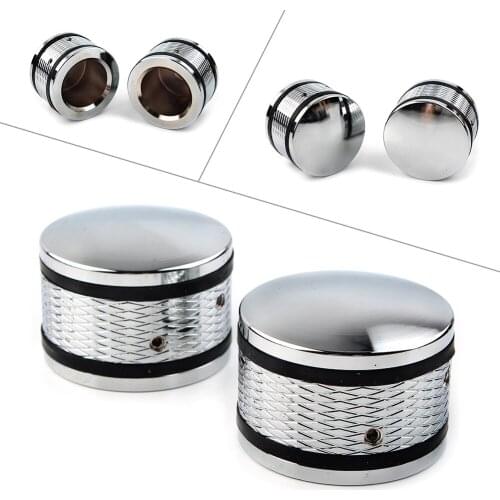 1 Pair Motorcycle Front Axle Nut Cover Bolt Kit for Harley Touring FLTR Road King FLHT 2008-2012 2013 2014 2015 2016 2017