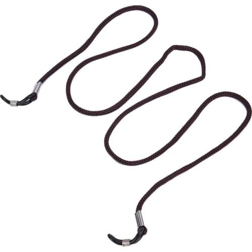 12pcs/Lot Anti-slip Anti-lost Glasses Chain Glasses Lanyard Brown Nylon Glasses String Cord Holder Sunglasses Neck Rope Strap