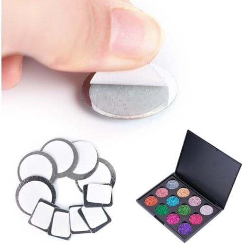 20pcs/lot Round/Square Metal Stickers For Eyeshadow To Hold Your Eye Shadow On Our Eyeshadow Palette