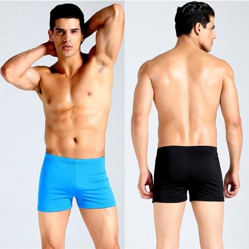 2019 ROSIELARS 2 Sets Swimsuit Hot Sale Classic Bathing Suit Men Vintage Solid Male Swimming Trunks for Men Sexy Mens Swimsuit