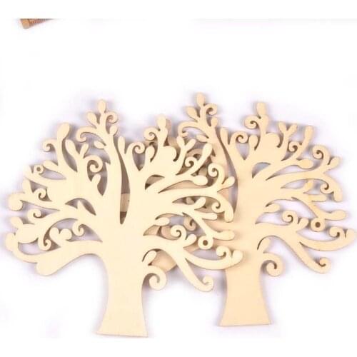 5Pcs Blank Tree Wood Craft Supplies For Hanging Pendants Natural Wooden Ornaments Xmas Snowflake DIY Home Decor Kid Gifts m2621