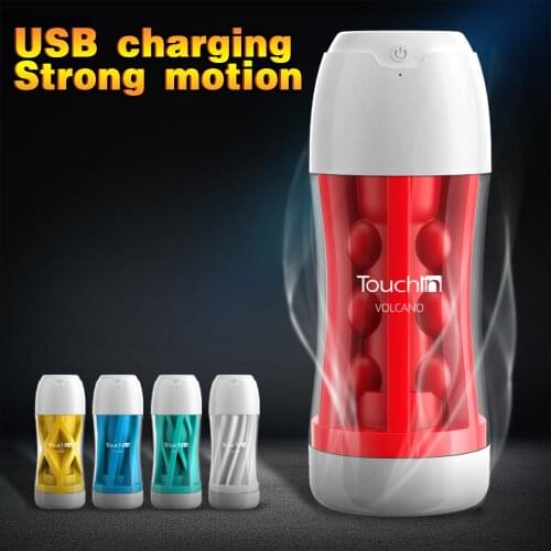 Automatic Masturbator Cup Male Vibrating Cup Reusable Realistic Tip of Tongue and Mouth Vagina Pocket Blowjob Pussy Oral Sex Toy