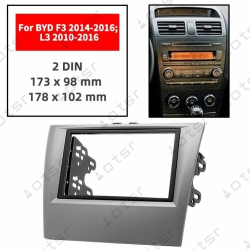 Car Radio Fascia Stereo Panel Plate For BYD F3 2014 2015 2016 L3 2010 2011 2012 2013 2014 2015 2016 Frame Dash Kit