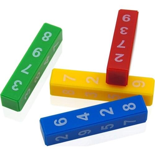 Budget Magic Number Domino Fortune Props Magie Profession Intelligent Magic Tricks Toys for Kids Calculate The Sum In Few Second