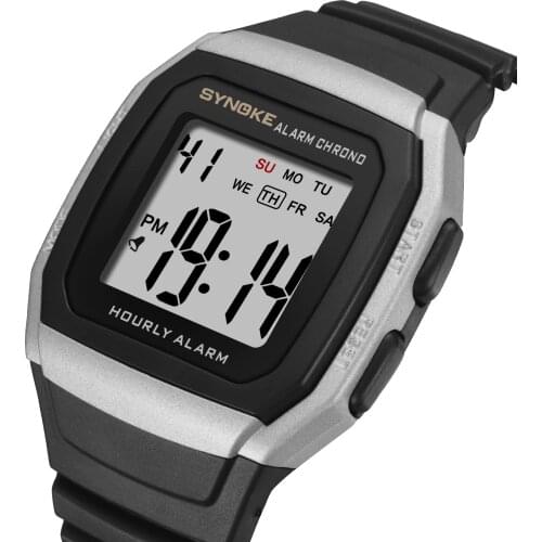 SYNOKE Digital Watch Men Sport Pedometer Watch Waterproof 30M Fashion Countdown Military Clock Relogio Digital Shock Resistant