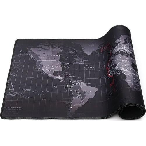 Hot Selling Extra Large Mouse Pad Old World Map Gaming Mouse pad Anti-slip Natural Rubber Gaming Mouse Mat with Locking Edge