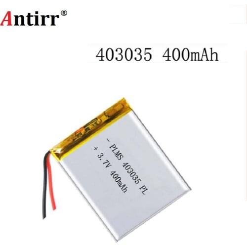 3.7V 400mAh 403035 Lithium Polymer Li-Po li ion Rechargeable Battery cells For Mp3 MP4 MP5 GPS PSP mobile bluetooth speaker