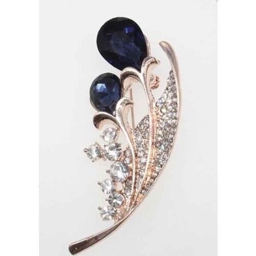 Fashion Opal blue Crystal Rhinestone Flower Corsage Scarf Pins Jewelry Accessories Clothing Bouquet Brooches