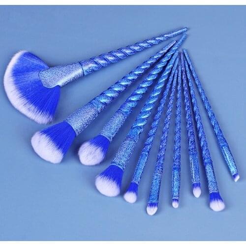 New Arrival Makeup Brushes Set 10pcs Unicorn Make Up Brush Beauty Tools for Cosmetic Foundation Powder Blusher Eyeshadow Eyebrow