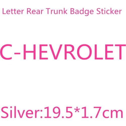 1pcs-10pcs 3D ABS Car letter rear trunk Badge Sticker Logo Decals car styling for Cruze Aveo Silverado MALIBU CAPTIVA Camaro