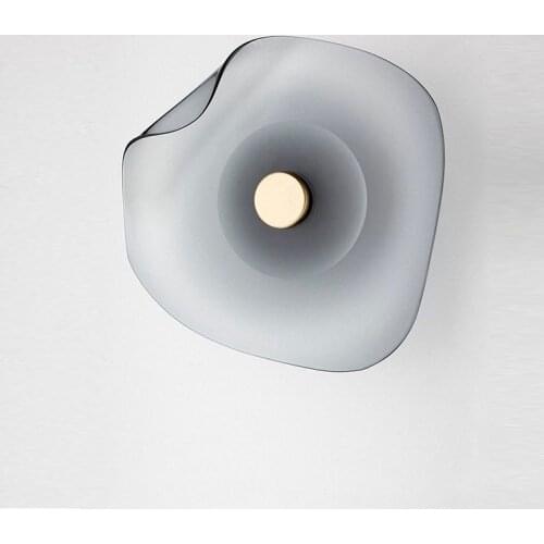 New Nordic Post-Modern Bedroom Model Room Designer Glass Wall Lamp