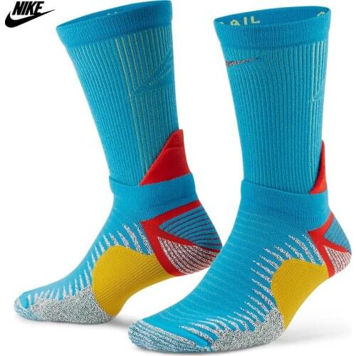 Original Nike Trail Running Crew Unisex Running Socks-Blue CU7203-446