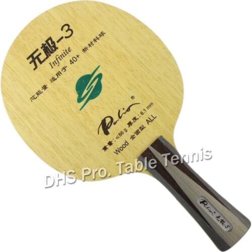 Palio official Infinite-3 infinite03 table tennis blade special for 40+ racquet game pure wood for loop with fast attack