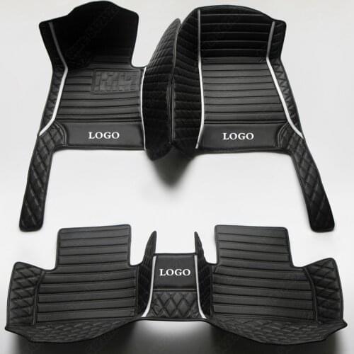 Custom Car Floor Mats for Volvo S60 S80 S90 XC40 XC60 XC70 XC90 V40 V60 V90 C30 C70 Auto Carpet Pads Car Accessories Black White