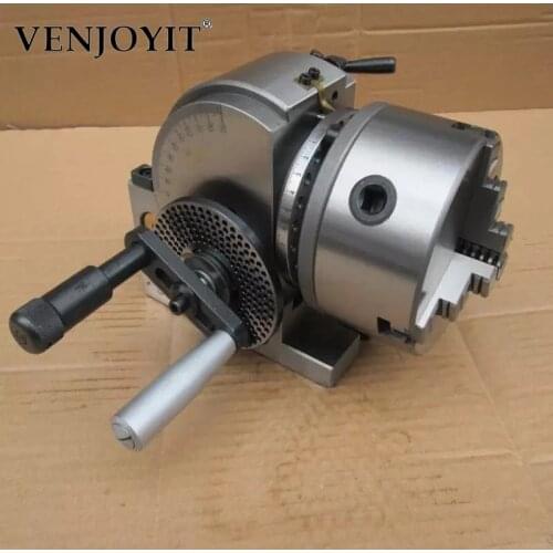 BS-0 Precision Dividing Head Tailstock 100MM 3-Jaw Lathe Chuck & Dividing Plates Milling Universal Dividing Head Tail Stock