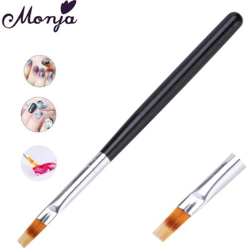 Monja Nail Art Color Gradient Drawing Brush Nail Polish UV Gel Color Change Flower Blooming DIY Painting Pen Manicure Tool