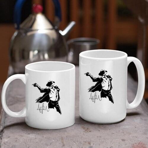 Michael Jackson Dancing Mug 15oz Big Ceramic Coffee Mugs Travel Tea Cups Friends Birthday Gifts Milk Cup