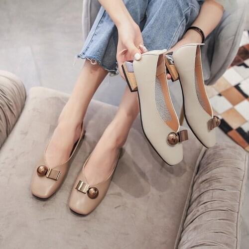 Heels Shoes For Women Pumps Brand Comfortable Fashion Autumn Casual Women High Heels 2020 New Dress Shoes Pumps