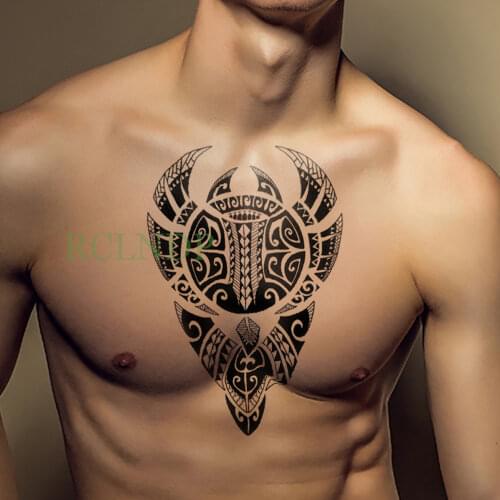 Waterproof Temporary Tattoo Stickers Tribal Totem Old school Fake Tatto Flash Tatoo Back Leg Arm belly big size for Women Men