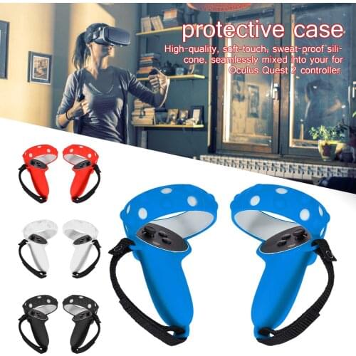 For Oculus Quest 2 VR Protective Cover Accessories VR Controller Handle Grip Case Non-slip Soft Silicone Sleeve For Quest2
