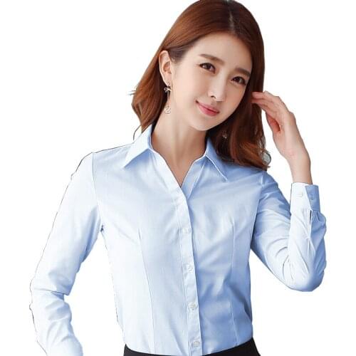 Women Shirts Spring White Chiffon Office Tops And Blouses Autumn Casual Long Sleeve Black Shirts Work Plus Size Clothes 2021