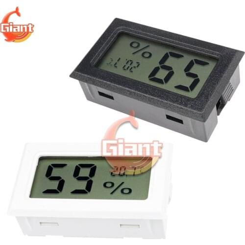 1pcs Mini Digital LCD Indoor Convenient -50℃〜+ 70℃ Temperature Sensor Humidity Meter Fridge Thermometer Hygrometer Gauge