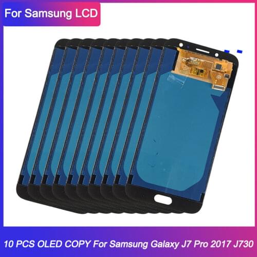 10 Piece/lot Tested lcd J7 2017 for Samsung Galaxy J730GM J730G J730 OLED COPY Display J7 LCD Touch Screen Adjustable Digitizer