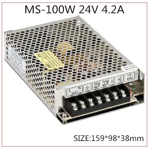 100W 24V 4.2A Compact Single Output Switching power supply for LED Strip light AC-DC Free Shipping