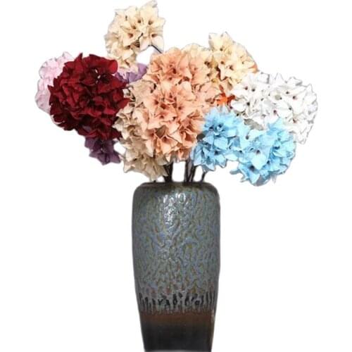 10p Silk Bougainvillea Glabra Flower Artificial 3 Heads Bougainvillea Spectabilis Tree Branch 8 Colors for Wedding Centerpieces