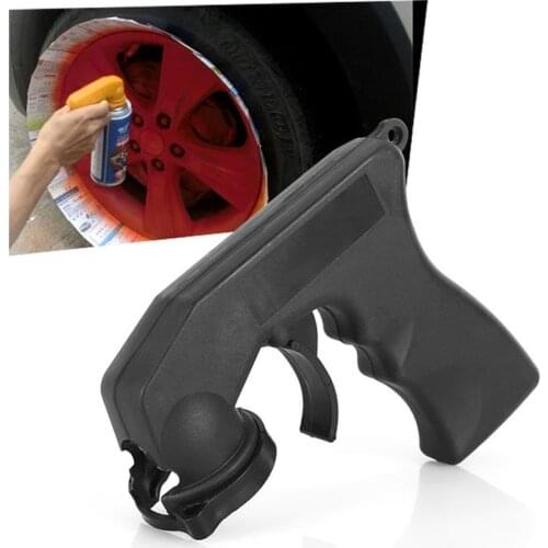 Spray Adaptor Paint Care Aerosol Spray Gun Handle with Full Grip Trigger Locking Collar Maintenance Repair Tool Car Accessories