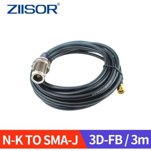 Antenna Connector Extended Cable N Female to SMA Male Adapter 3D-FB Extensible Feeder 3m Pigtail