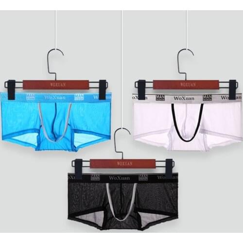 Ice Silk Sexy Boxer Men Underwear Men Boxer Homme Underpants Boxershorts Men Panties Boxer Shorts