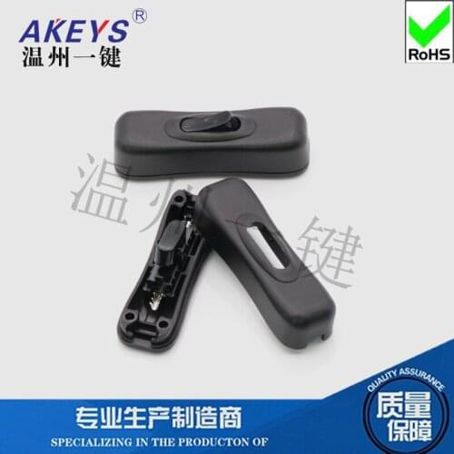 2pcs KCD-304 Household bedside connector Button line ceiling fan Lamp accessories Push button rocker switch